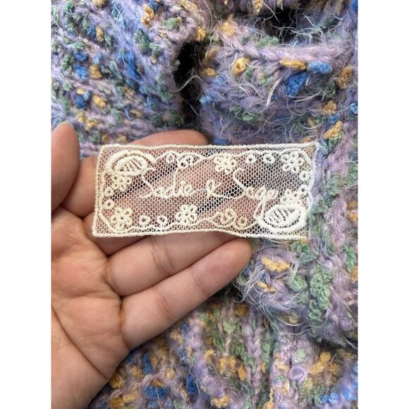 Sadie And Sage Size Small S Lilac Multicolor Sweater Soft Cotton Viscose - Picture 5 of 6